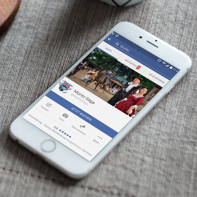 Facebook-Seite: Erstellung/Pflege (2014-heute)