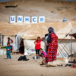 UNHCR refugee camp