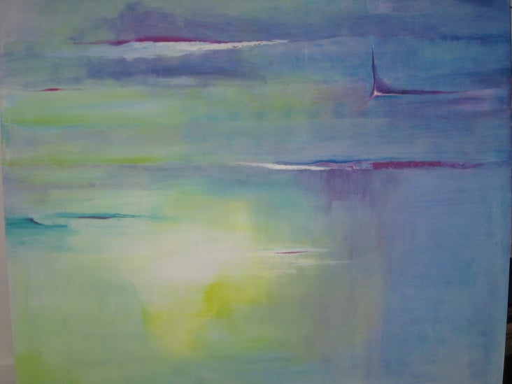 „Lichtblick“, Acryl auf Holzplatte