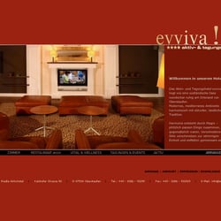 „Hotel“-Seite der Website Evviva.de