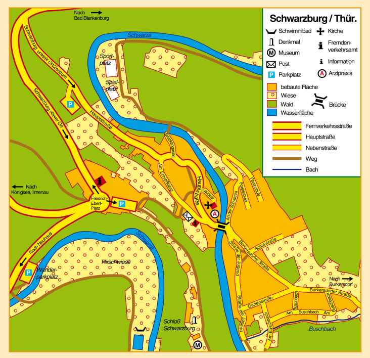 Ortsplan Schwarzburg