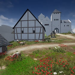 Schweine in der Unterburg