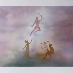 Orpheus & Eurydike: Rettung durch Amor, 2017, Digitaldruck auf Papier (matt), 40,7cm x 26,5cm