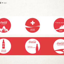 Logoentwürfe – Coke Schweiz