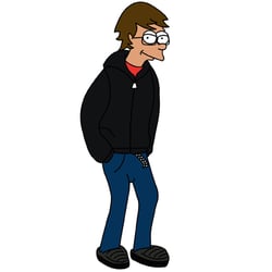 Illustration im Futurama Stil