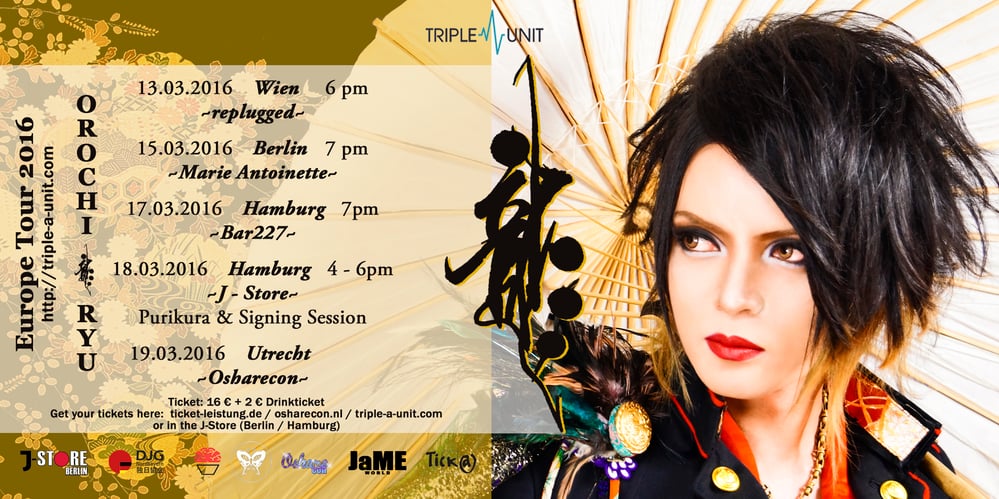 Flyer für Orochi Tour 2016