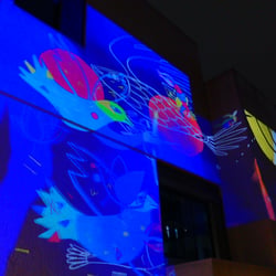 Projection Painting – Lichtkunst | Fassadenprojektion