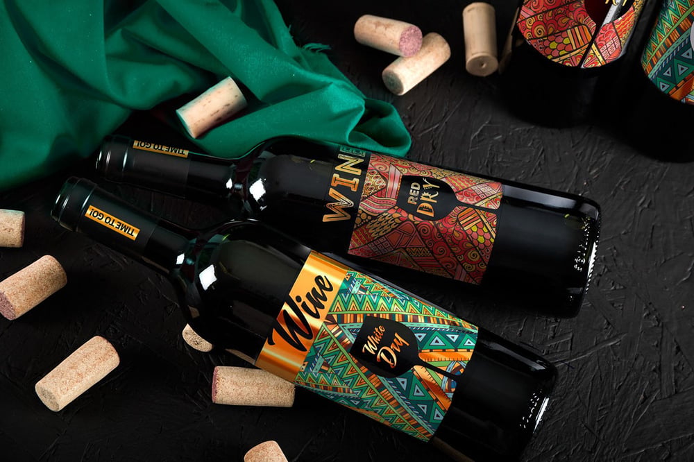 Wine label concept