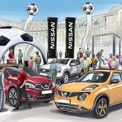 Promotion »WM-Aktion« für NISSAN