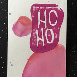 Artwork – Linoldruck Aussendung Weihnachtskarte