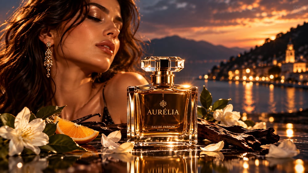AI Product Ad – AURÉLIA Luxury Fragrance