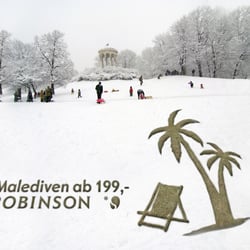 Robinson SnowAd – Für den Reiseanbieter wird die Werbebotschaft in den Schnee geschmolzen