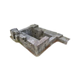 Ruine eines Kellers auf der Isenburg