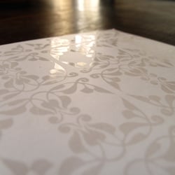 Wedding invitations detail (UV varnish)