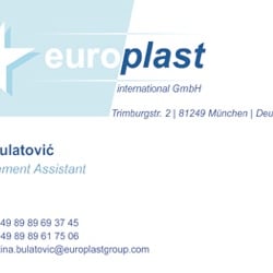 Visitenkare Europlst International GmbH
