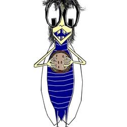 burger and insect