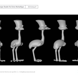 Werbefigur für eMis Deutschland  3d Entwurf