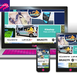 Webdesign – Kite and Board – CMS Wordpress