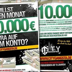 Werbeflyer CityGangsta Browsergame 1