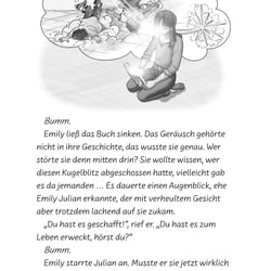 Illustration im TB „Gefangen im Riesenbuch“
