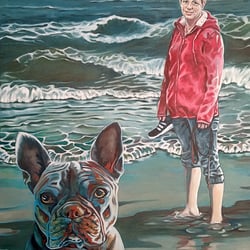 Portrait, Auftragswerk, Öl auf Leinwand 60×80cm, 2022