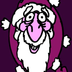 weihnachtsmann lila