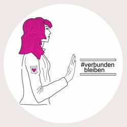 Sticker #verbundenbleiben