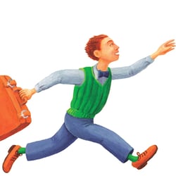 Illustration für „Hectors Reise“ von François Lelord (PIPER)