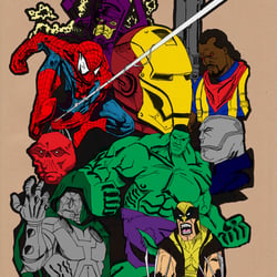 Marvel Superheroes (Poster Composition) retro colors