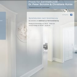 Konzeption, Gestaltung und Programmierung der Praxis-Homepage Dr. Schütte, Zahnarzt in Frankfurt am Main