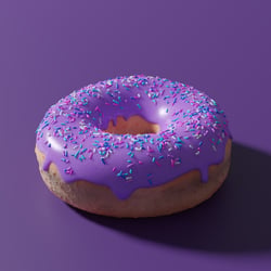 Donut Blueberry