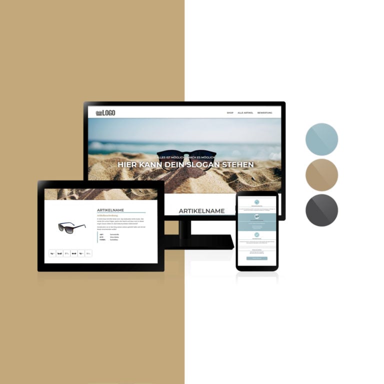 Webdesign- Designvorlage