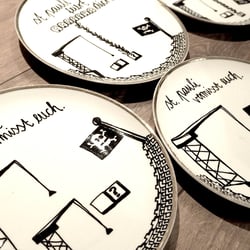 Porzellanteller-Geschenke..