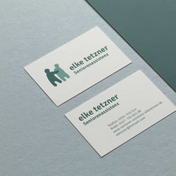 Logo und Visitenkarte Elke Tetzner – Seniorenassistenz