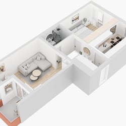 3D-Grundriss.
