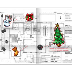 Weihnachtskarte „Schaltplan“
