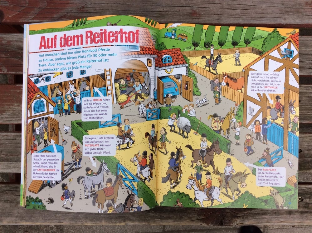 GEOmini Pferdehof Wimmelbild