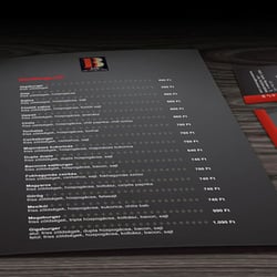 Speisekarte und Visitenkarte für B3 Schnellimbiss Bar