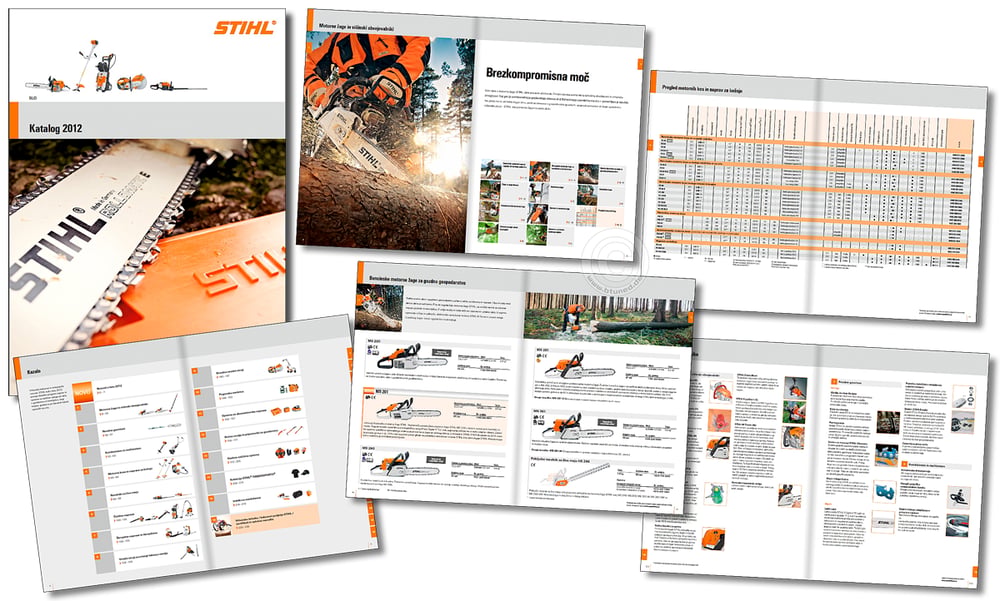 Gesamtkatalog Stihl, hier beispielhaft slowenische Sprachversion
