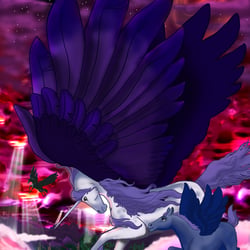 Pegasus mit Fohlen