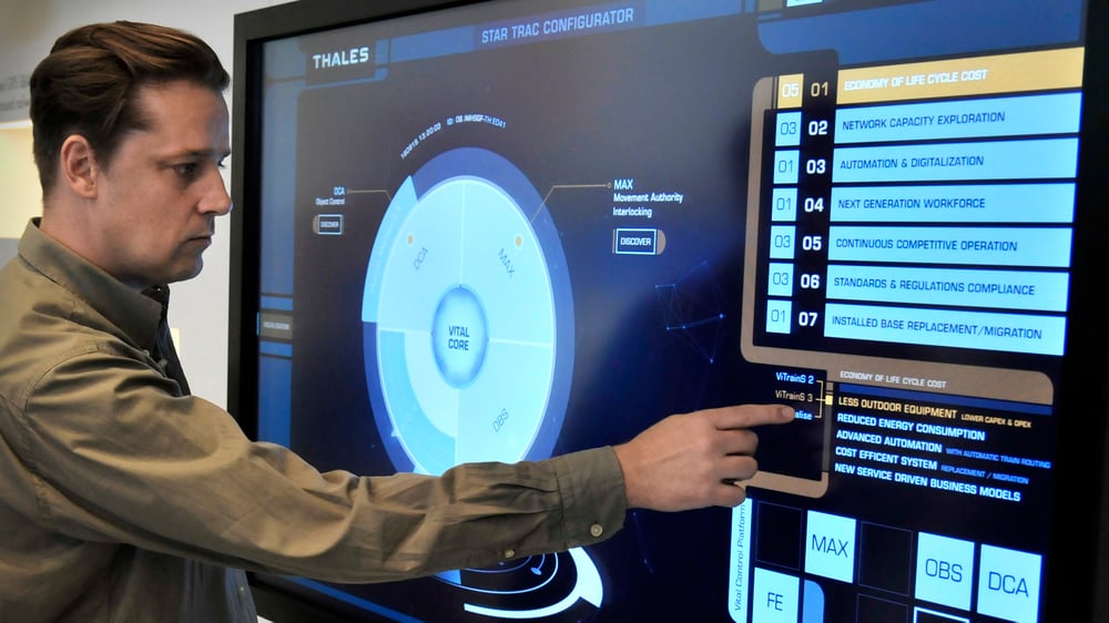 „Star Trac” interface in action – Showcase at the Thales booth at Innotrans in Berlin