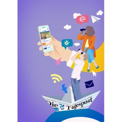 Die Tagespost / Johann Wilhelm Naumann Verlag GmbH Keyvisual für Werbekampagne der neuen App