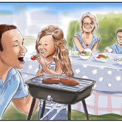 Layout Grillparty