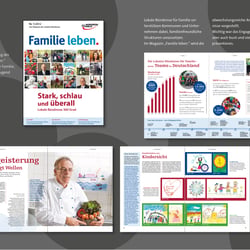 Familie leben.