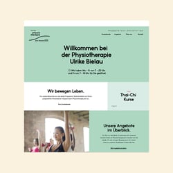 Neues Webdesign für die Physiotherapie U. Bielau
