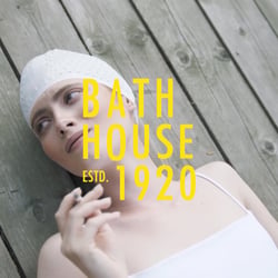 Poster badekappe 1920Bathhouse