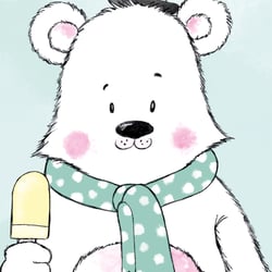 Kinderbuchillustration – Eisbär