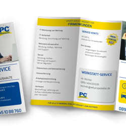 Faltflyer, Kunde: PC-Spezialist
