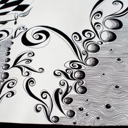 Detail Kerze und Wellen