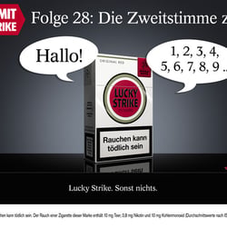 Lucky Strike Kampagne zur Bundestagswahl, Motiv „Zweitstimme“ (2009)